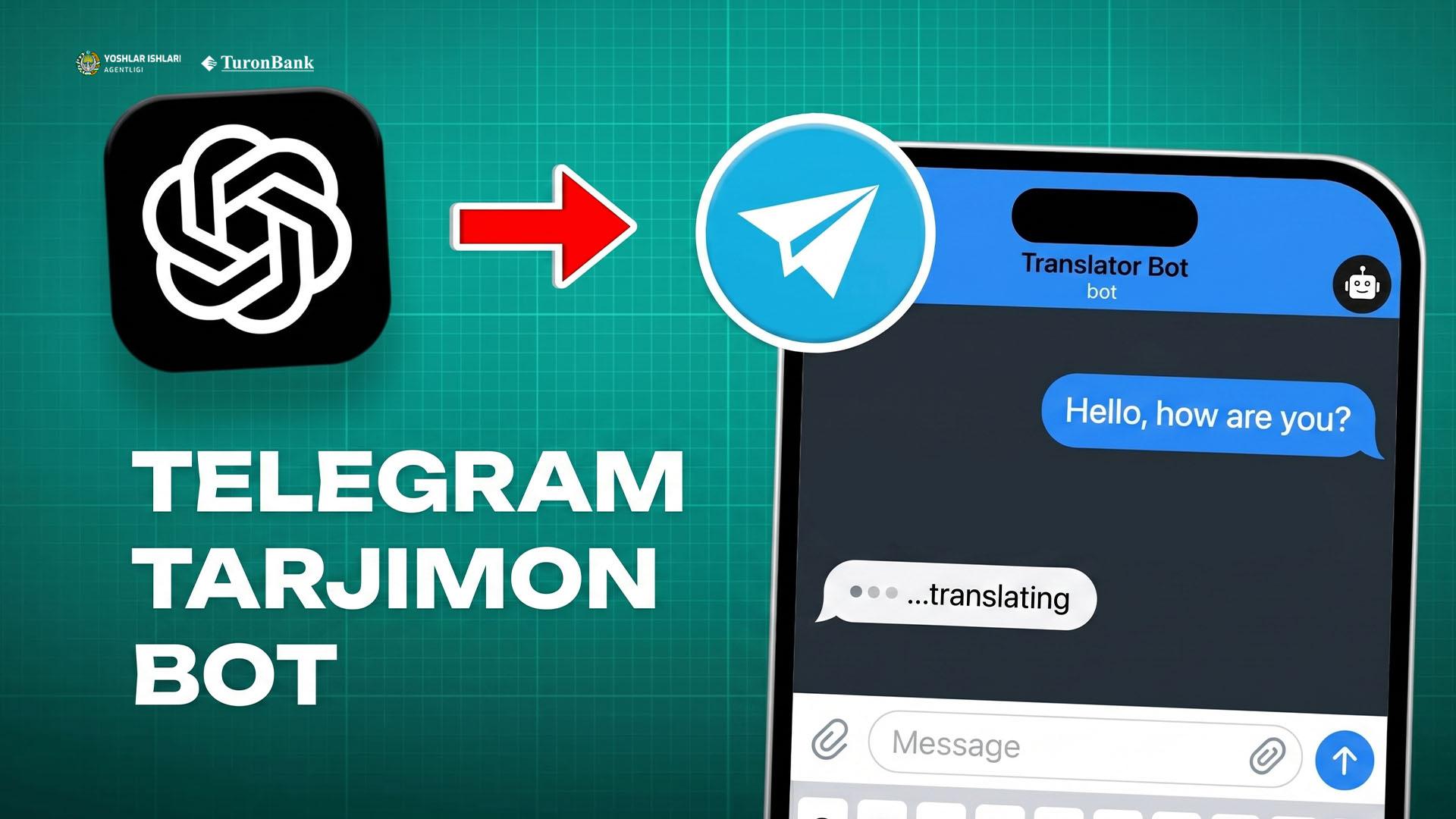  Telegramda tarjimon AI bot qurish