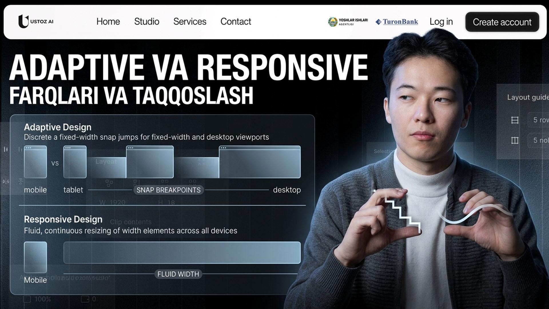 Adaptive va Responsive dizaynlarni farqi