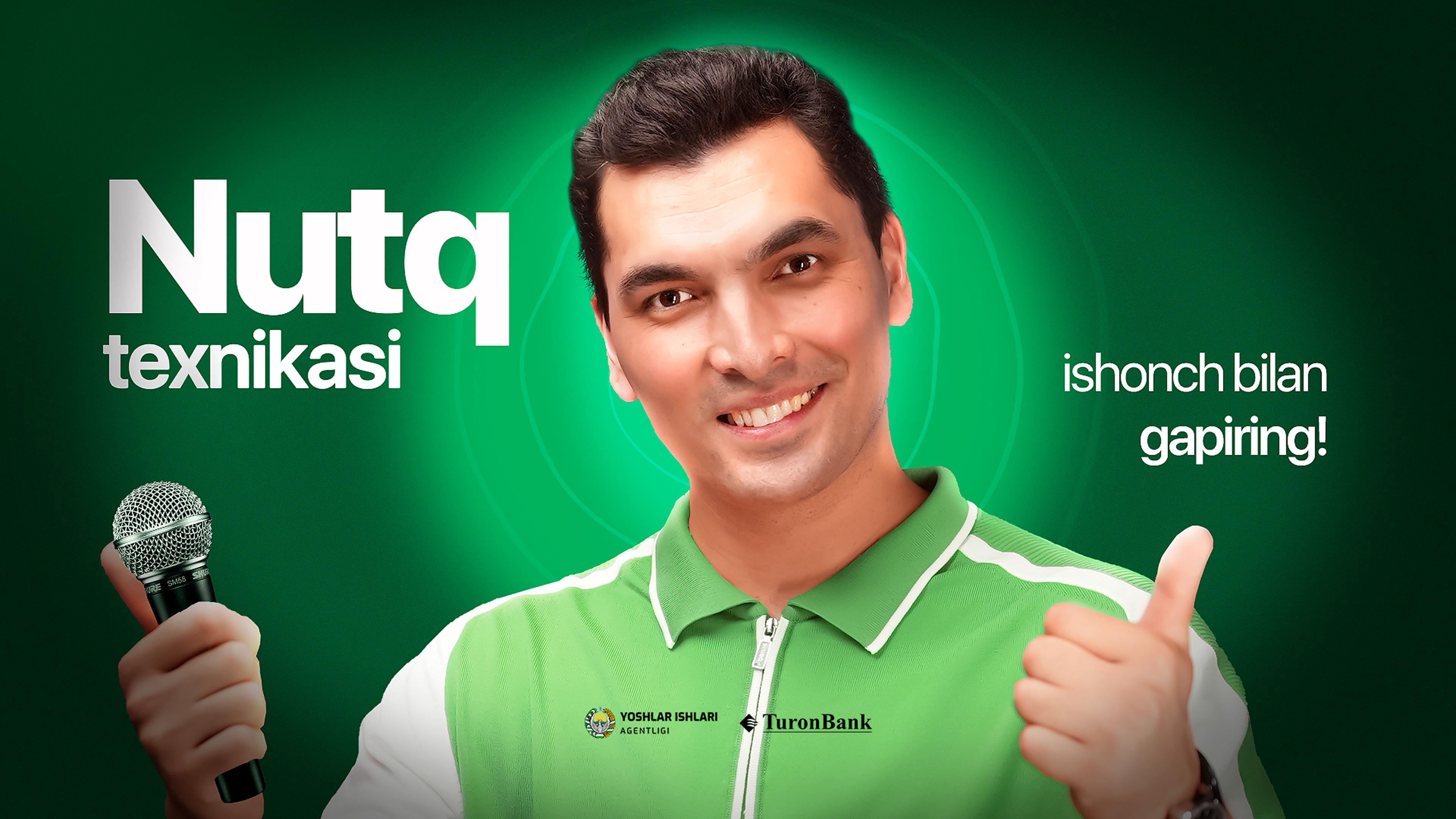 Bepul, sifatli Nutq texnikasi kursi - Ustoz ai. Ustoz Azamat Oxundi