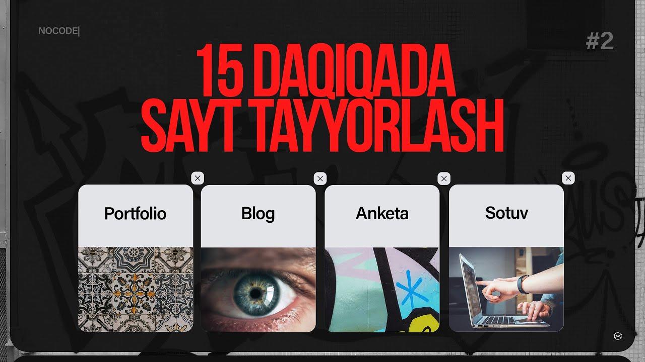 Sayt tayyorlash shablonlari