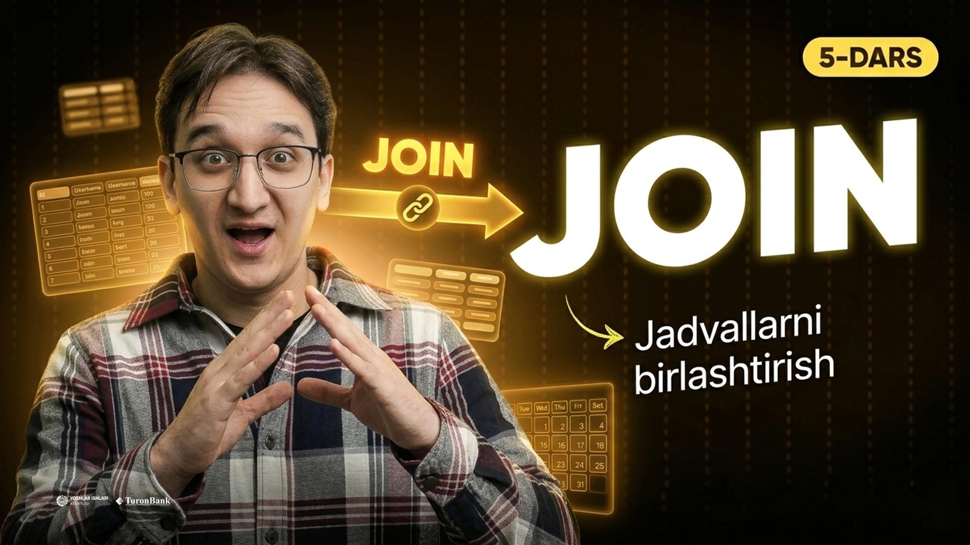 Jadvallarni birlashtirish (JOIN)