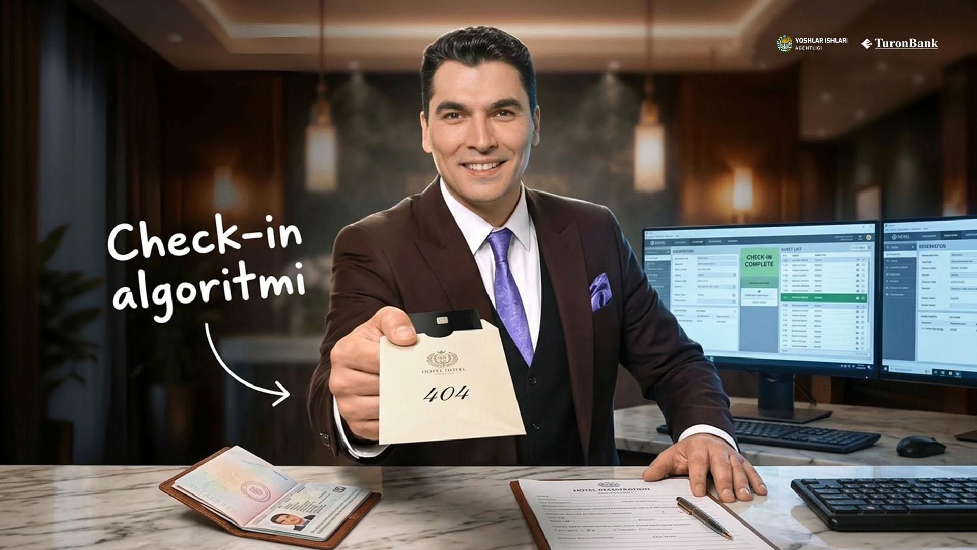 Check-in jarayonining professional algoritmi