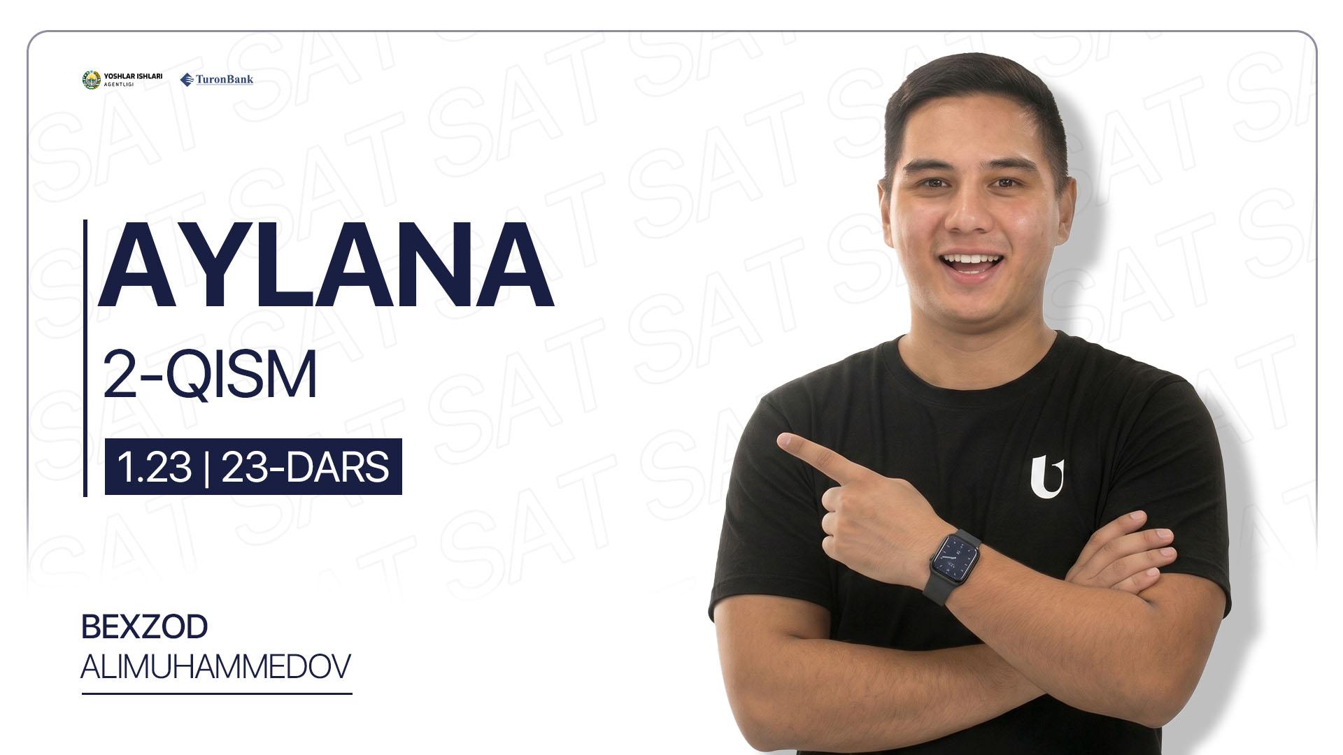 23-dars | Aylana 2-qsim