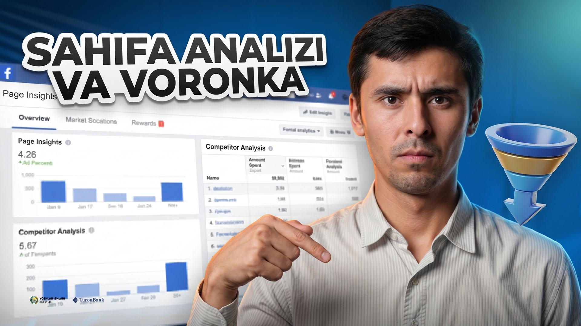 Raqobatchilar sahifa analizi va sotuv voronkasi