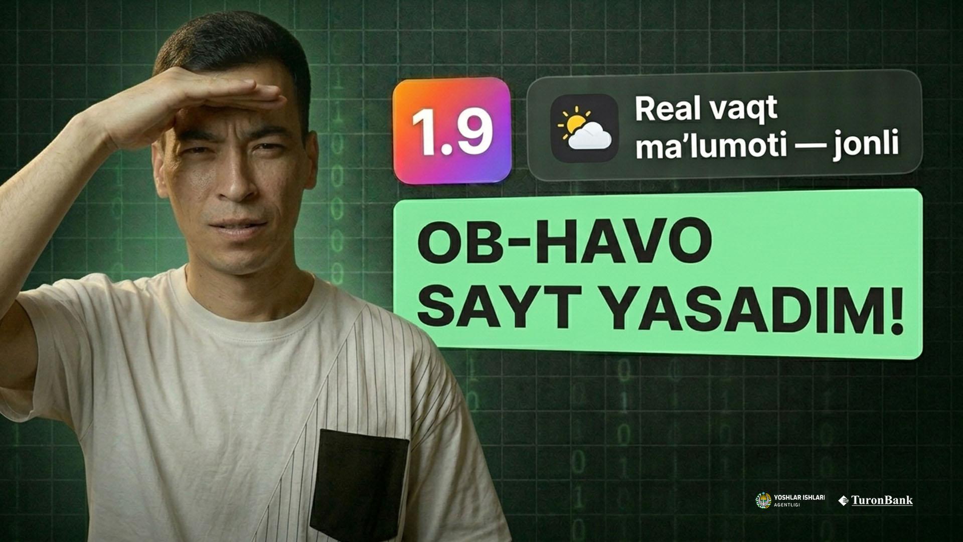 Ob-havo ma'lumoti saytini yaratish
