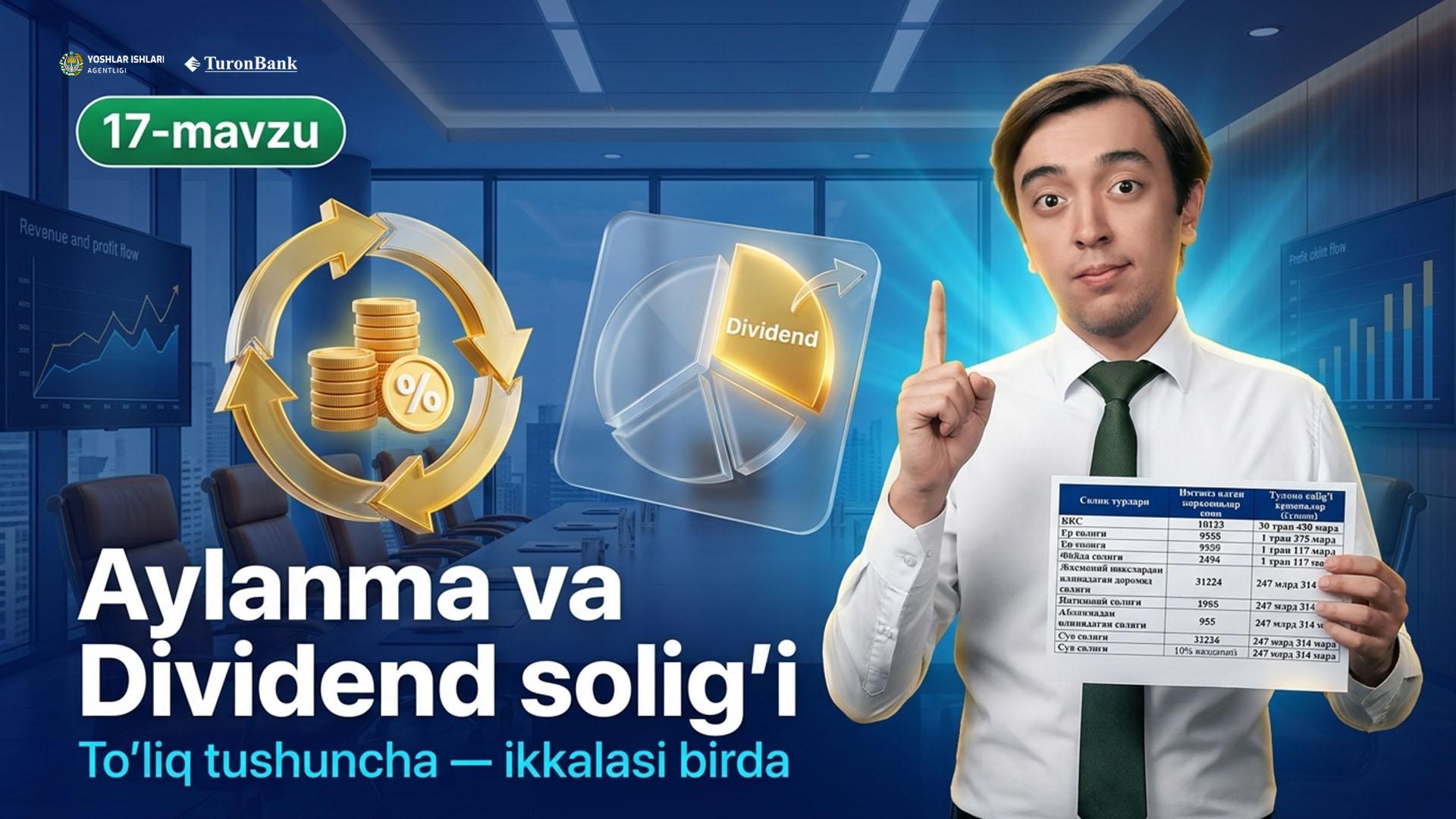 Aylanma va Divident solig’i to’liq tushuncha