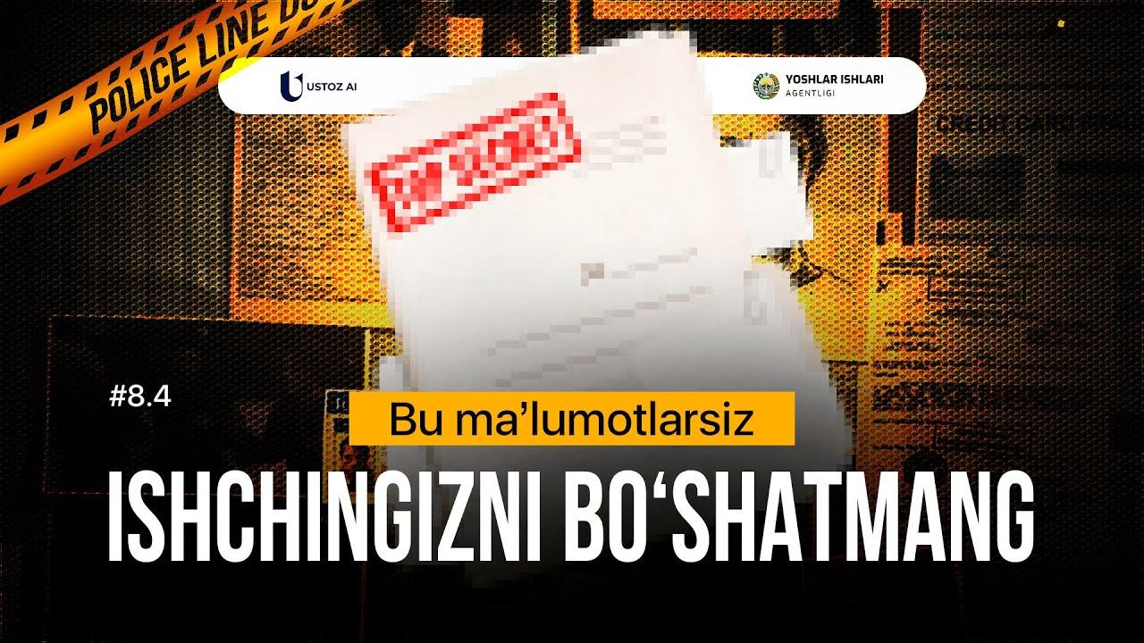 Ishdan bo‘shatishda qanday ma’lumotlarni yig‘ish kerak?